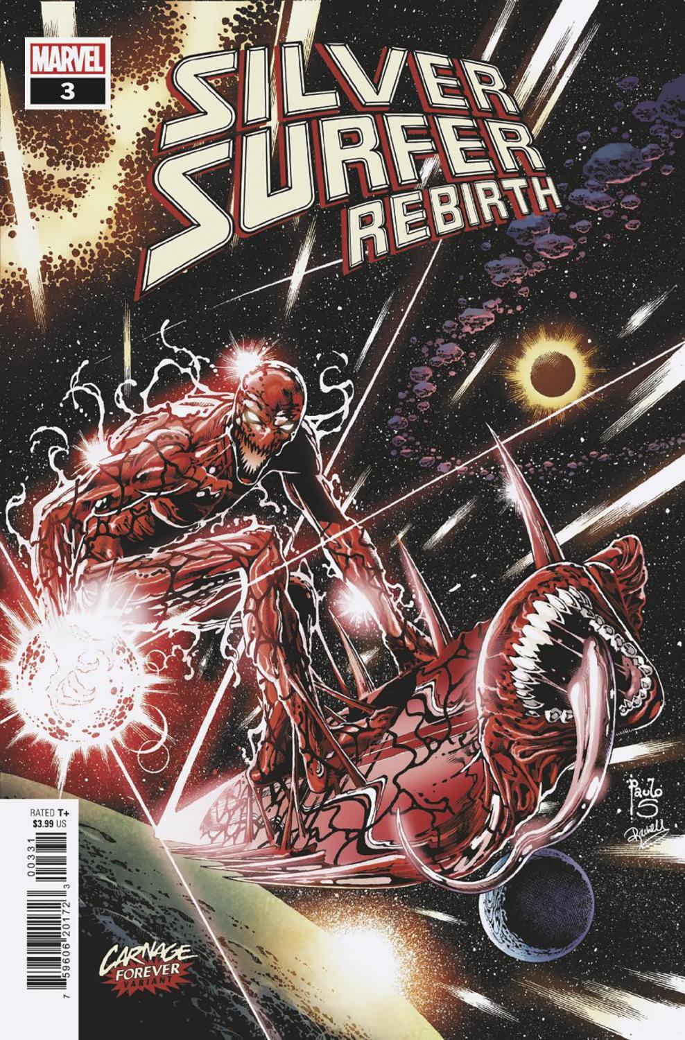 SILVER SURFER REBIRTH 3 SIQUEIRA CARNAGE FOREVER VARIANT