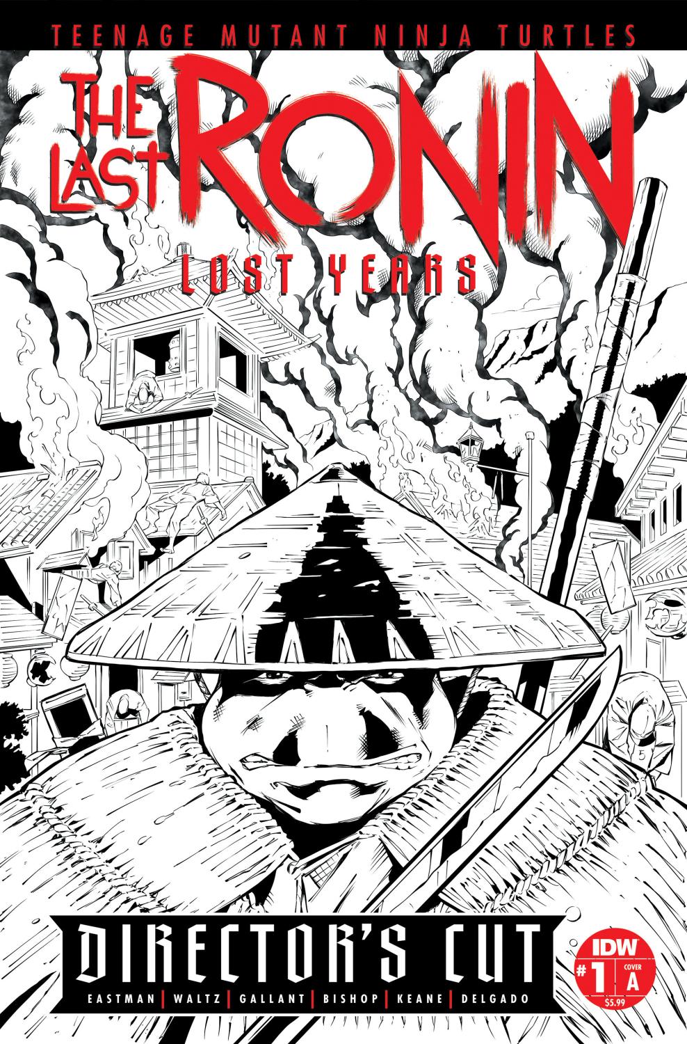 TEENAGE MUTANT NINJA TURTLES THE LAST RONIN--LOST YEARS #1 DIRECTORS CUT COVER A GALLANT CVR A