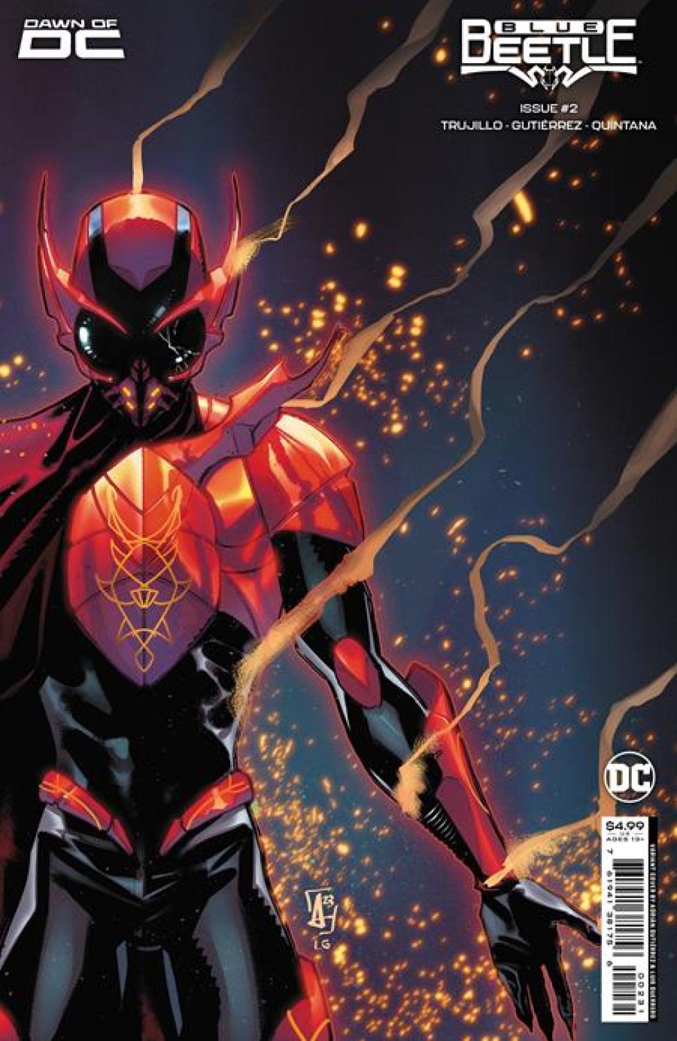 BLUE BEETLE #2 CVR B ADRIAN GUTIERREZ CARD STOCK VAR