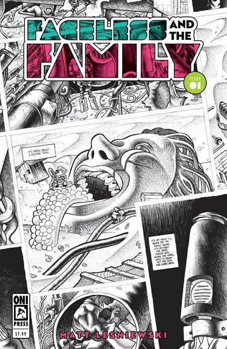 FACELESS AND THE FAMILY #1 CVR D INC 1:10 MATT LESNIEWSKI SKETCH VAR OF 4 1:10 INCV