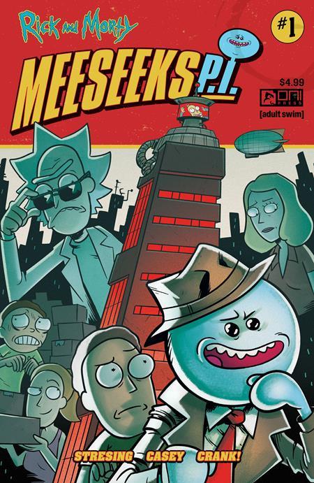 RICK AND MORTY MEESEEKS PI #1 CVR A FRED C STRESING AND MEG CASEY OF 4