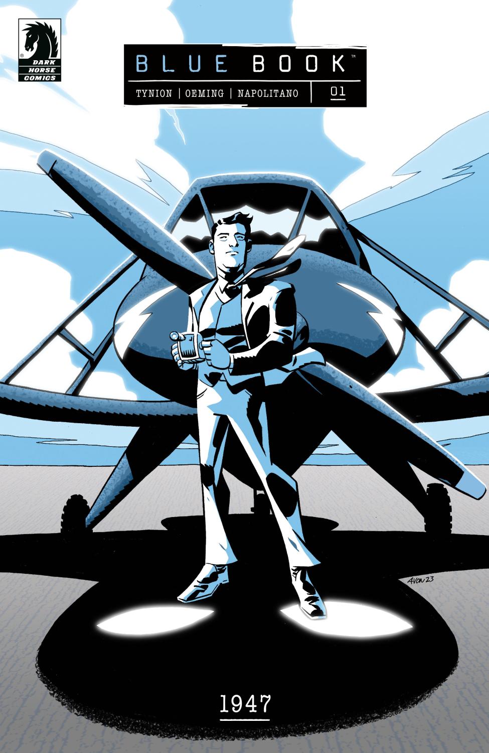 BLUE BOOK 1947 #1 CVR A MICHAEL AVON OEMING