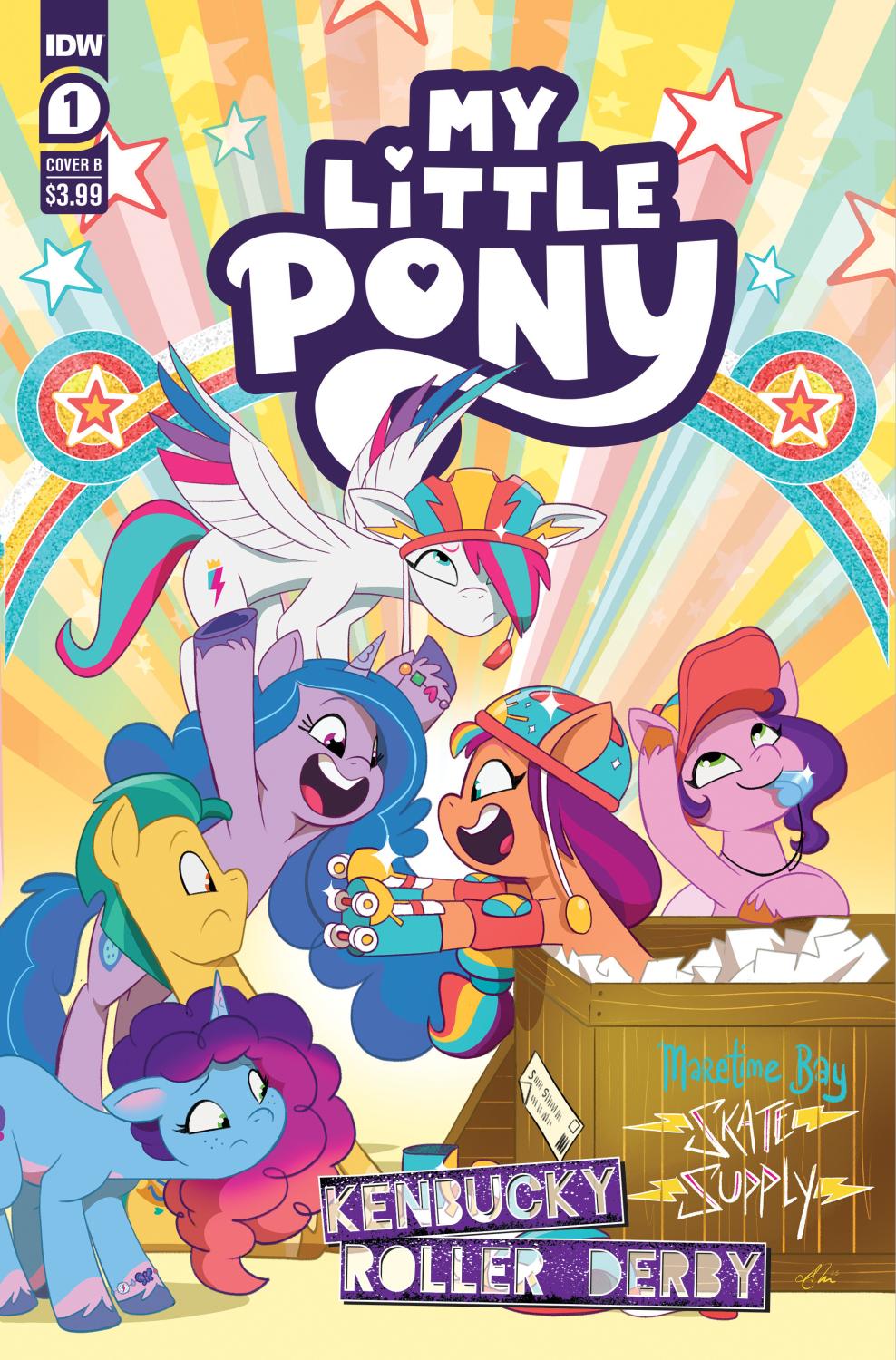 MY LITTLE PONY KENBUCKY ROLLER DERBY #1 VAR B MEBBERSON CVR B