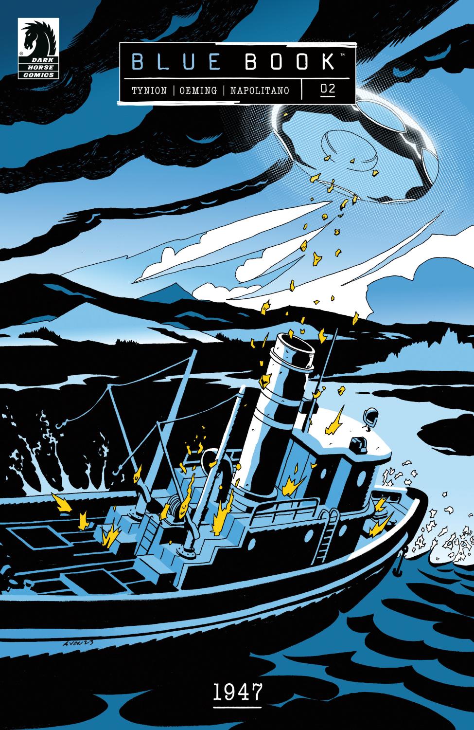 BLUE BOOK 1947 #2 CVR A MICHAEL AVON OEMING