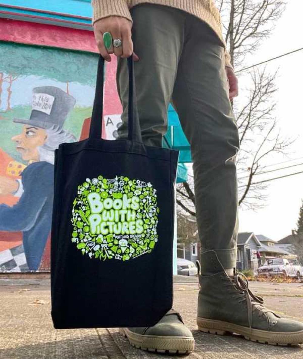 BWP Nerdy Green Tote