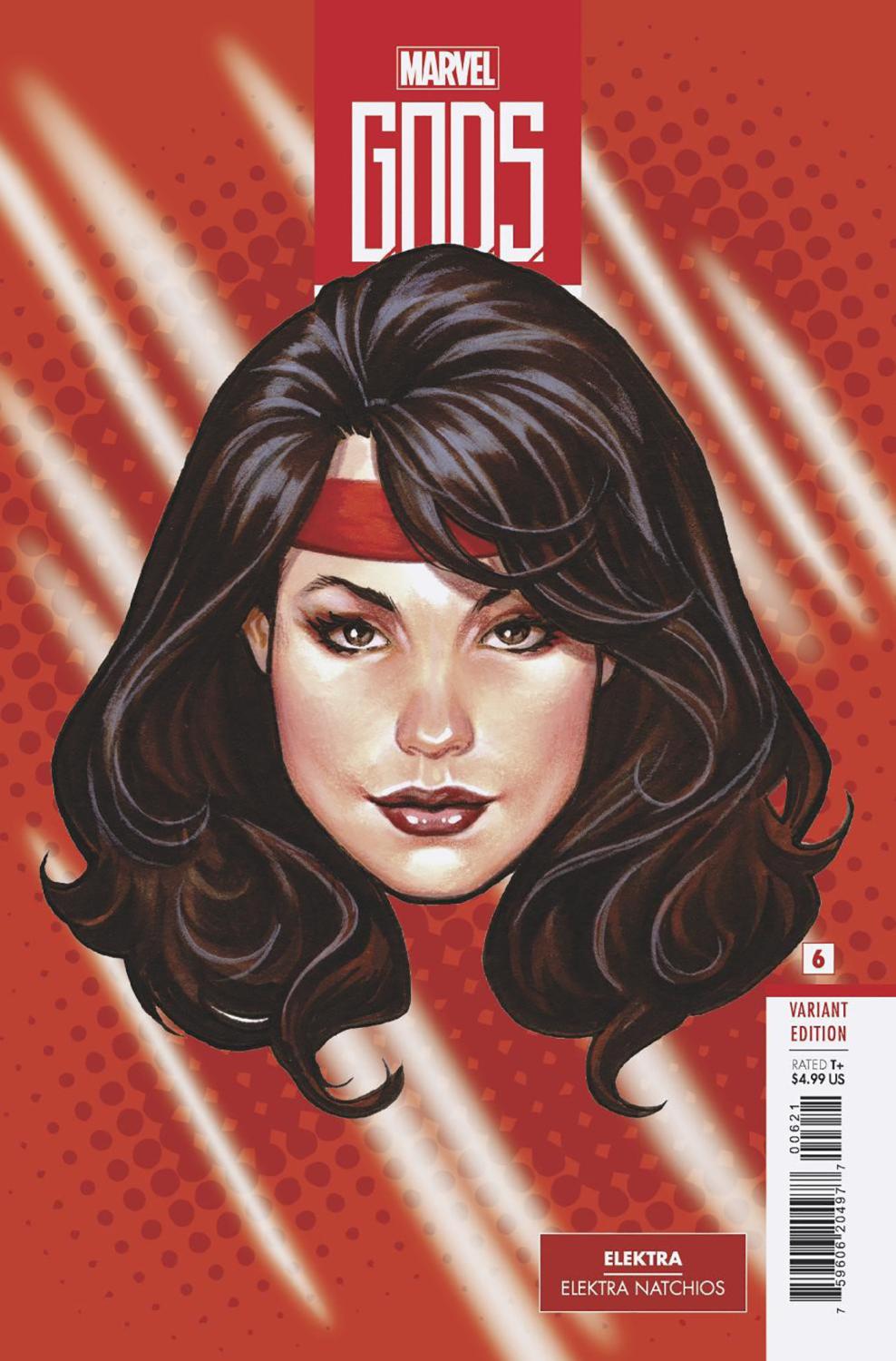 GODS #6 MARK BROOKS HEADSHOT VAR CVR B