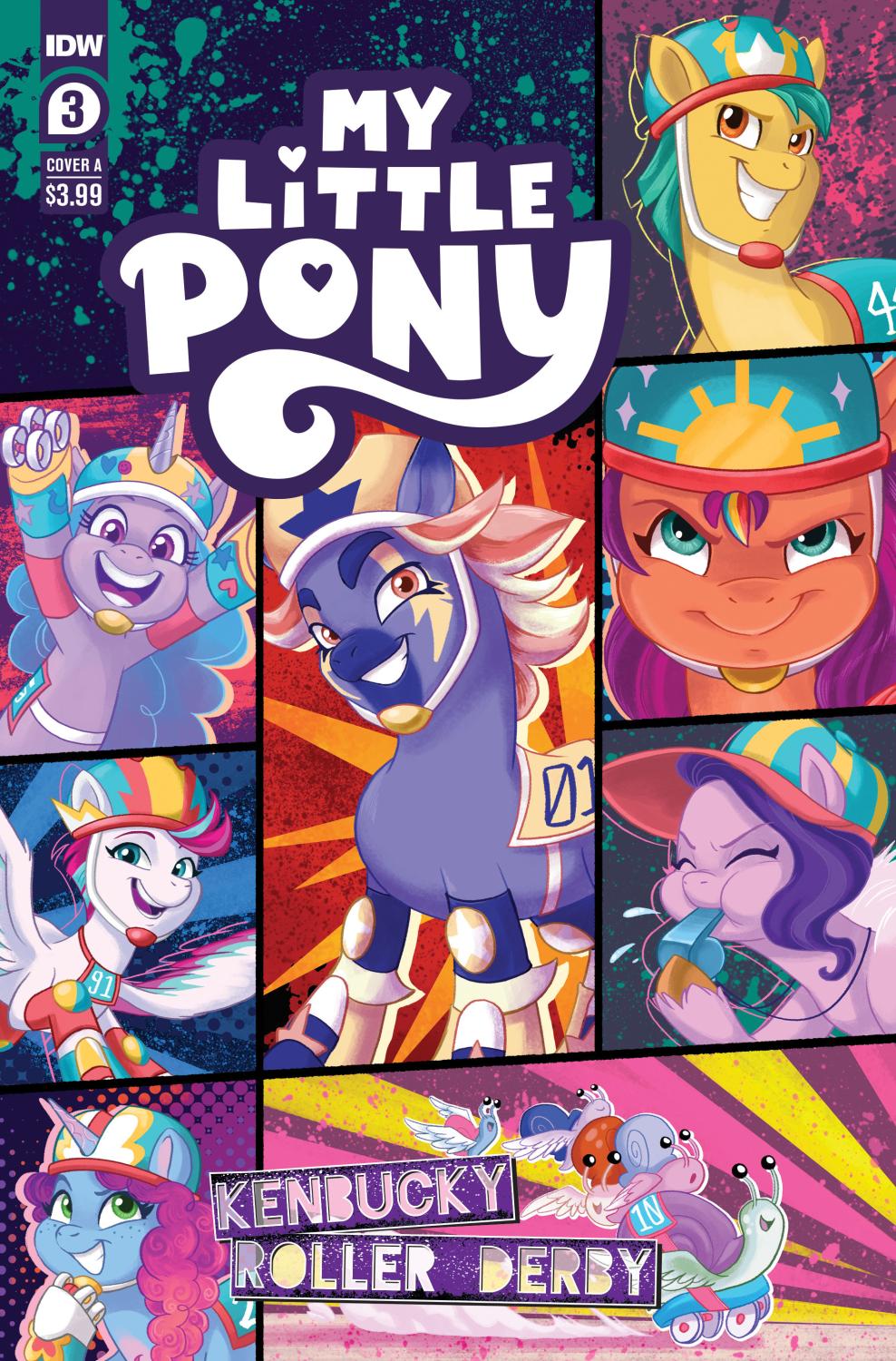MY LITTLE PONY KENBUCKY ROLLER DERBY #3 COVER A GARCIA CVR A