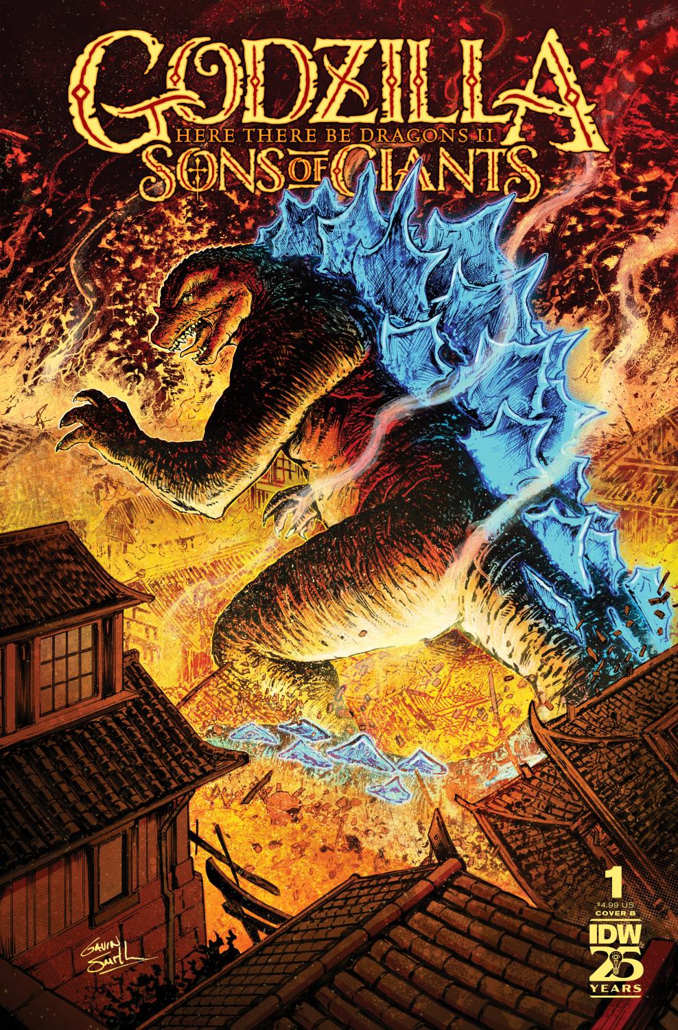 GODZILLA HERE THERE BE DRAGONS II--SONS OF GIANTS #1 VAR B SMITH CVR B