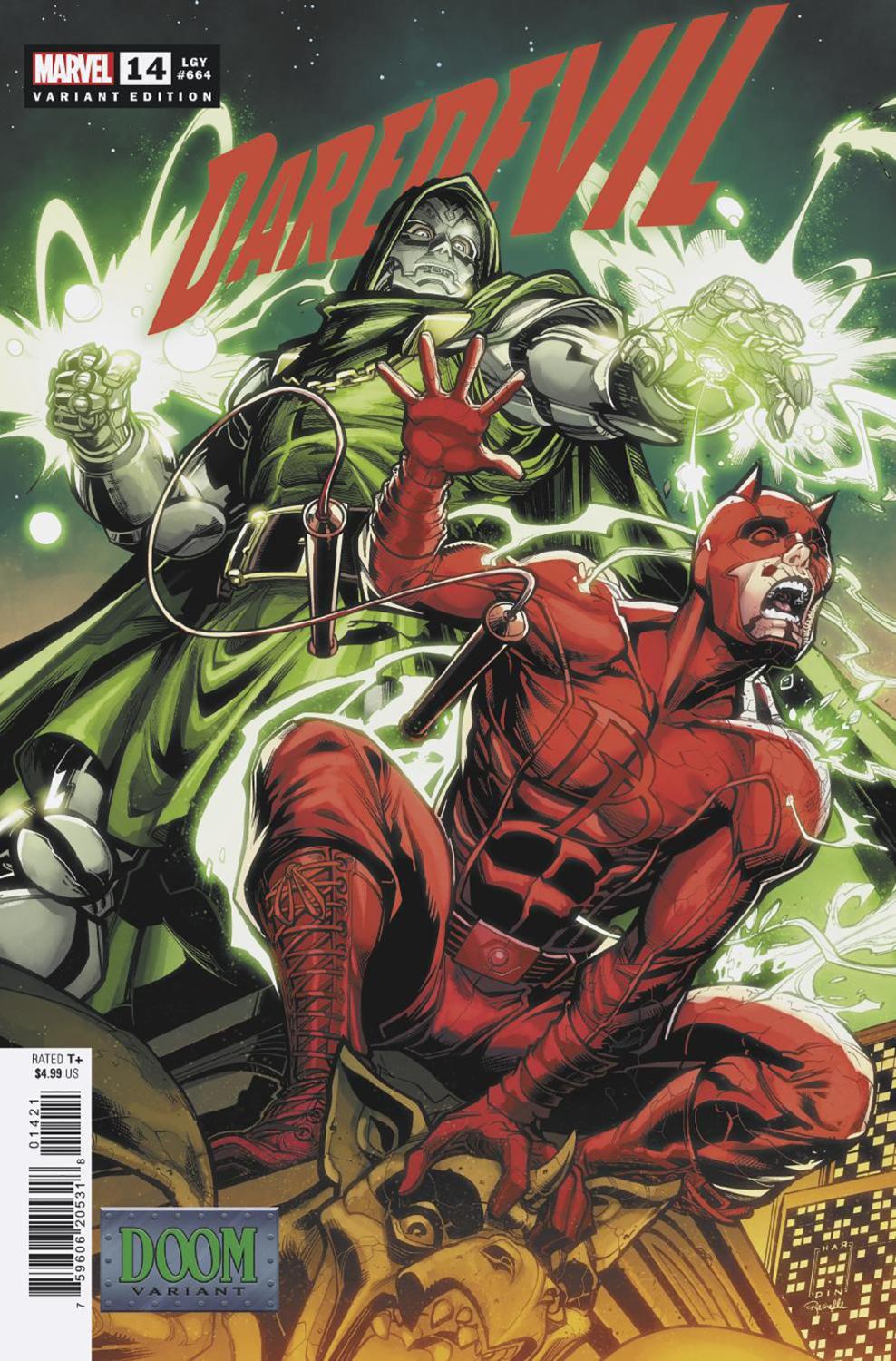 DAREDEVIL #14 CHAD HARDIN DOOM VAR CVR B