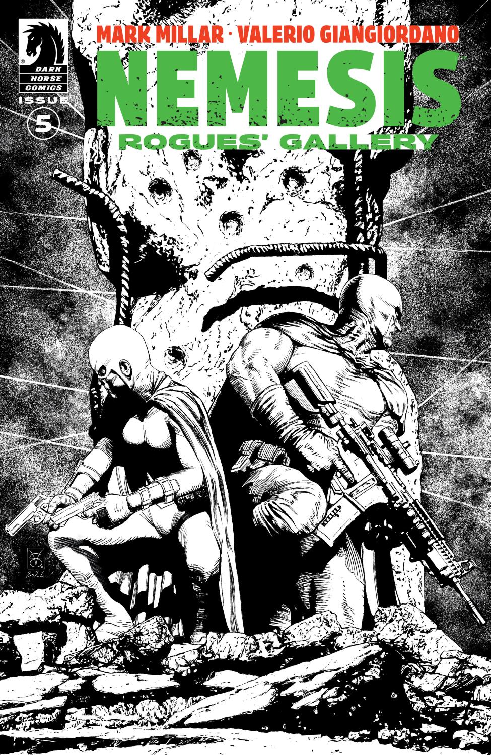 NEMESIS ROGUES GALLERY #5 CVR B BANDW VALERIO GIANGIORDANO