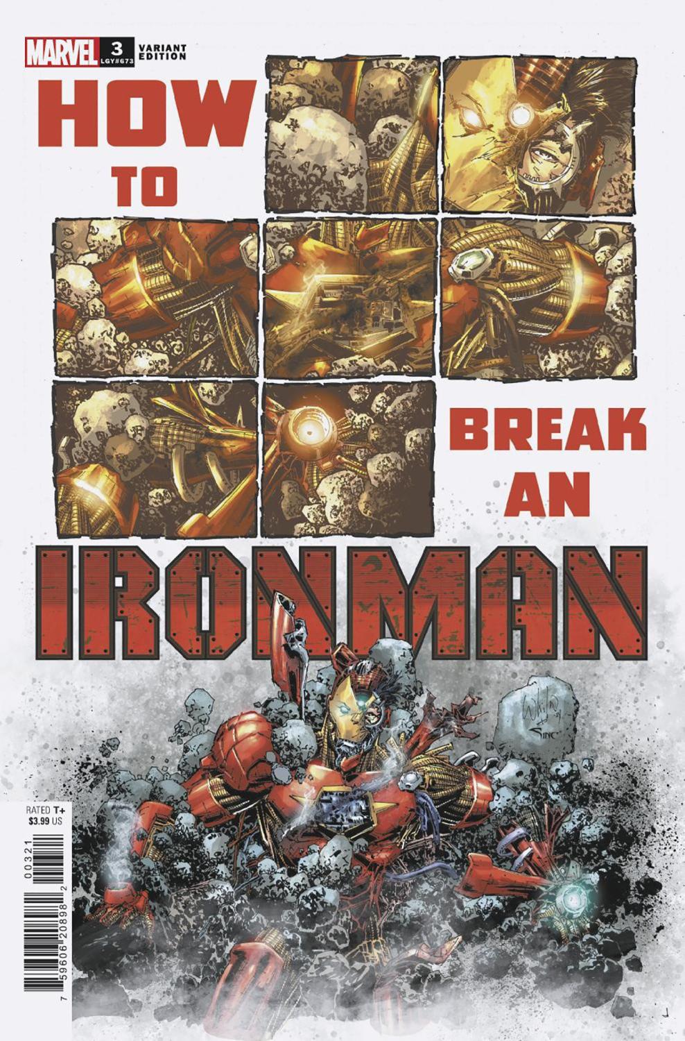 IRON MAN #3 WHILCE PORTACIO VAR CVR B