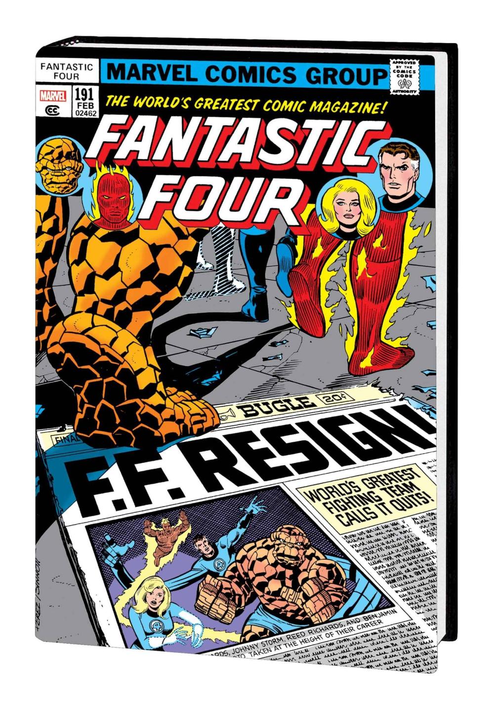 THE FANTASTIC FOUR OMNIBUS VOL 6 GEORGE PEREZ COVER DM ONLY HC