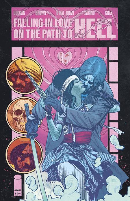 FALLING IN LOVE ON PATH TO HELL #8 CVR A BROWN