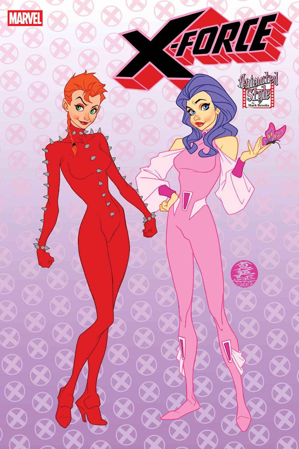 X-FORCE #8 MARK BROOKS ANIMATED-STYLE VAR CVR B