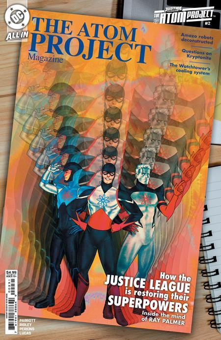 JUSTICE LEAGUE THE ATOM PROJECT #2 CVR C KEVIN WADA CARD STOCK VAR OF 6