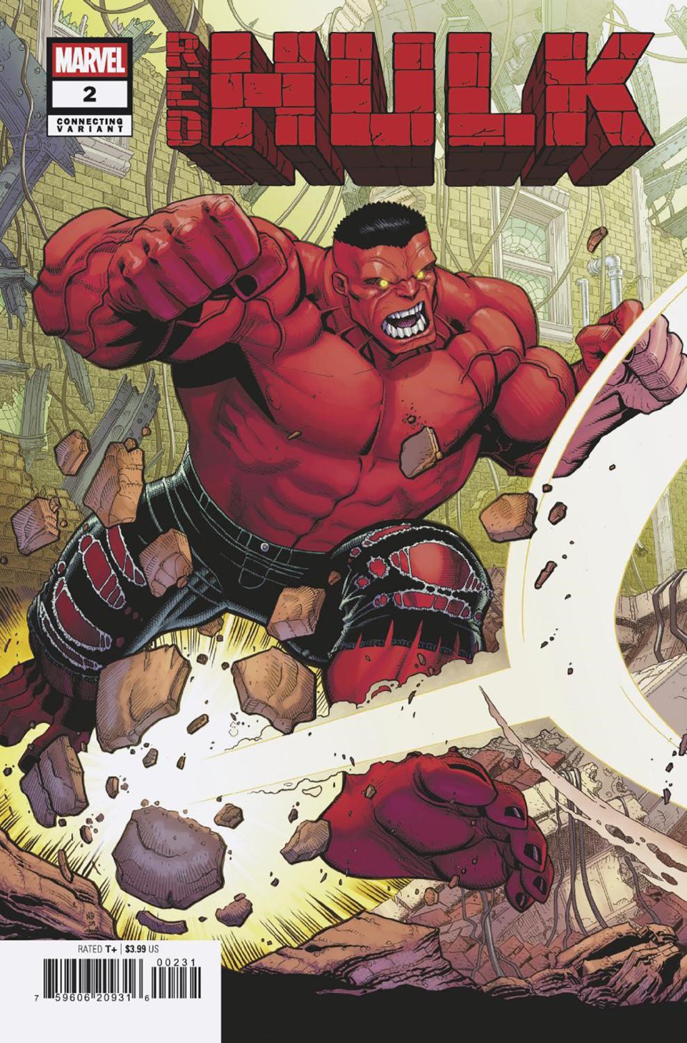RED HULK #2 NICK BRADSHAW RED HULK CONNECTING VAR DOOM CVR C