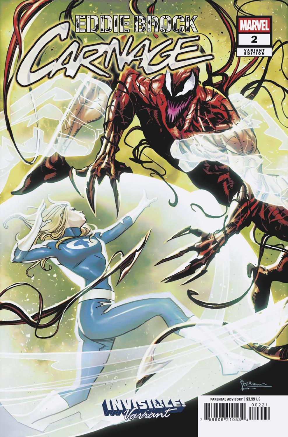 EDDIE BROCK CARNAGE #2 ROGE ANTONIO INVISIBLE VAR CVR B