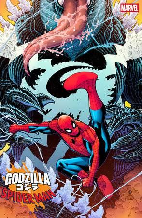 GODZILLA VS SPIDER-MAN #1 NICK BRADSHAW VENOMIZED GODZILLA VAR CVR H
