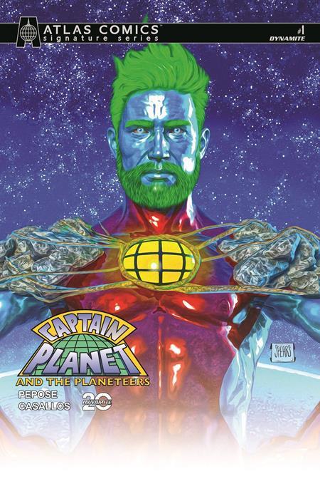 CAPTAIN PLANET #1 CVR H MARK SPEARS ATLAS ED SIGNED BY DAVID PEPOSE VAR