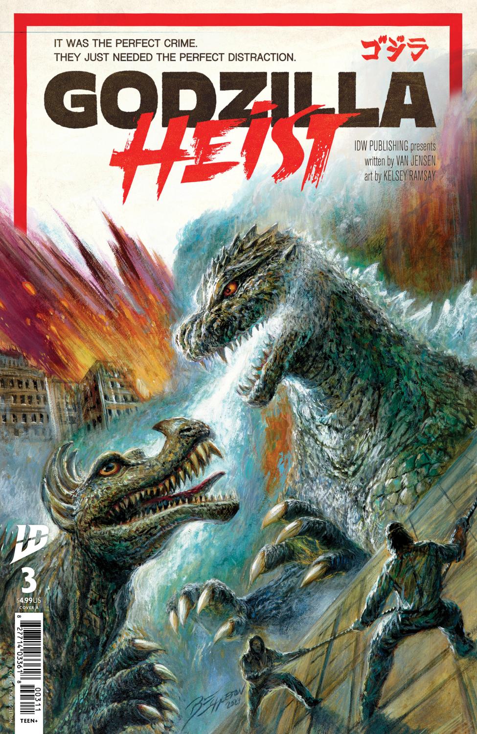 GODZILLA HEIST #3 COVER A EGGLETON CVR A