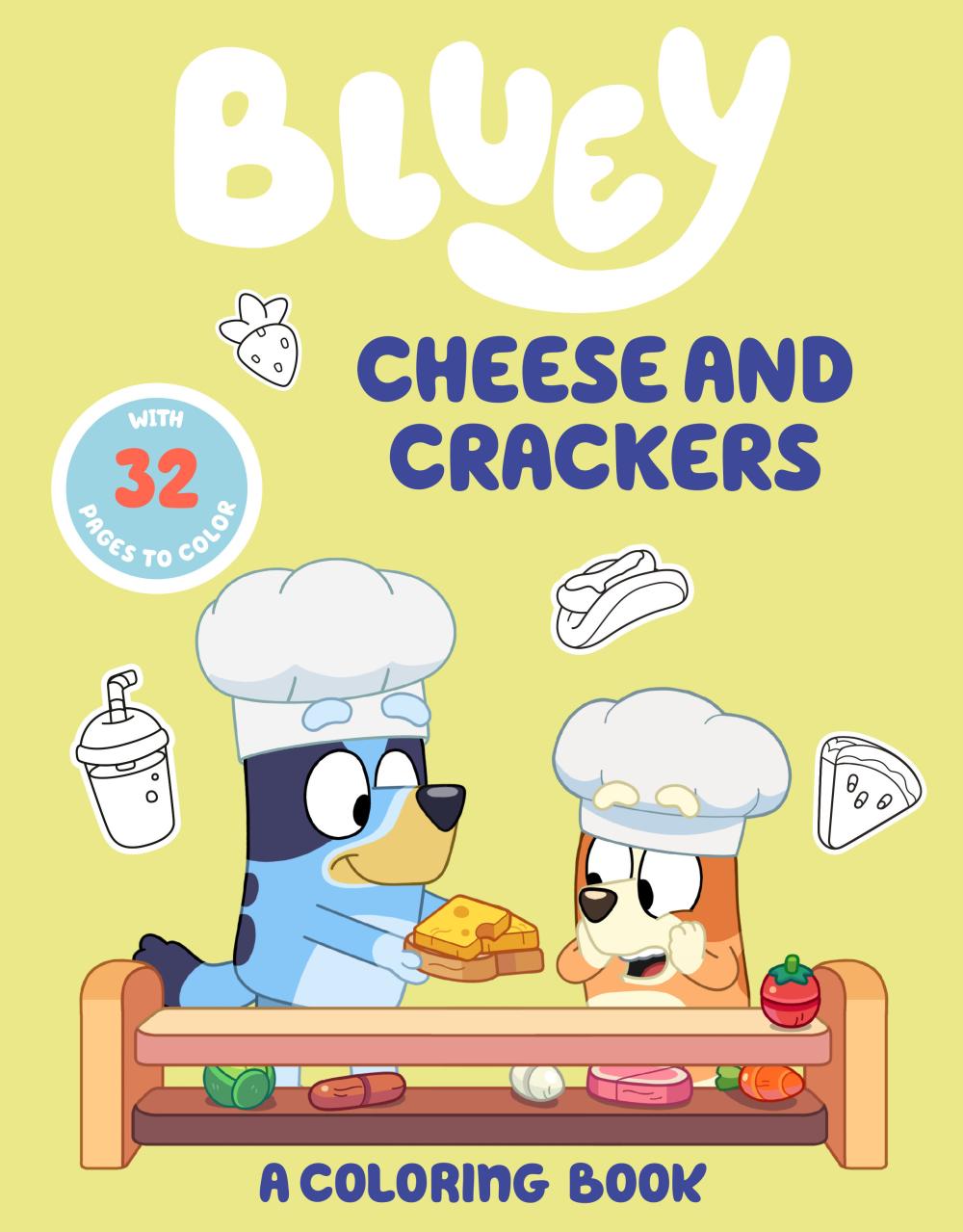 BLUEY CHEESE AND CRACKERS A COLORING BOOK TP TP