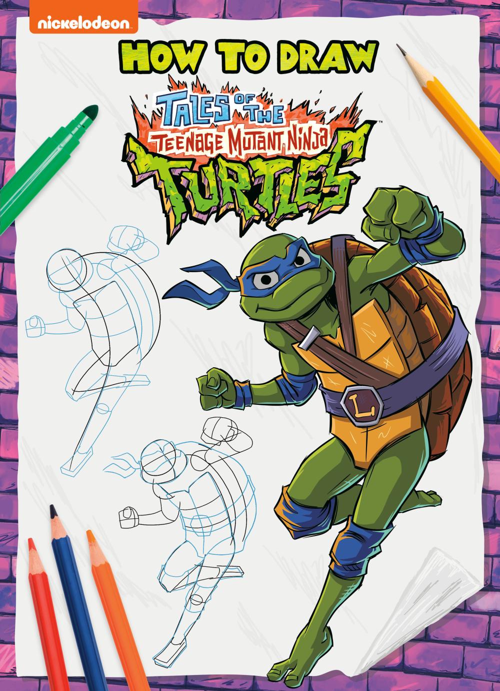 HOW TO DRAW THE TEENAGE MUTANT NINJA TURTLES TP TP