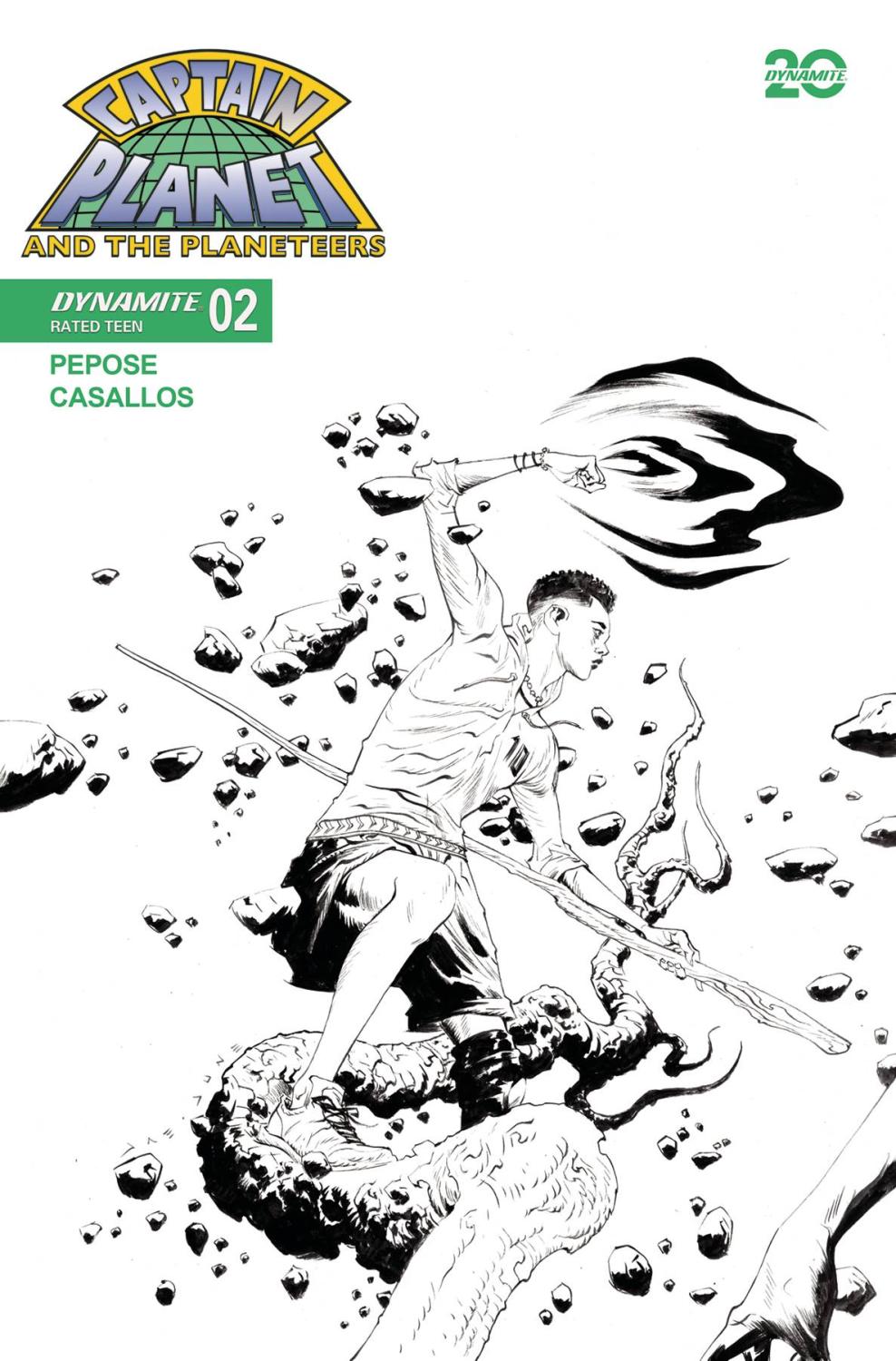 CAPTAIN PLANET #2 CVR G 10 COPY INCV LEE LINE ART