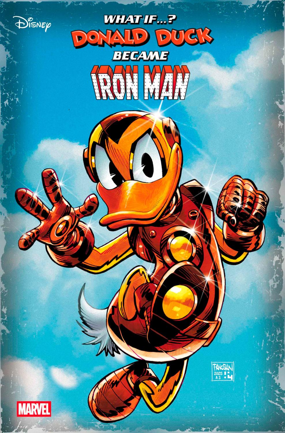 MARVEL AND DISNEY WHAT IF DONALD DUCK BECAME IRON MAN #1 DAN PANOSIAN VAR CVR E