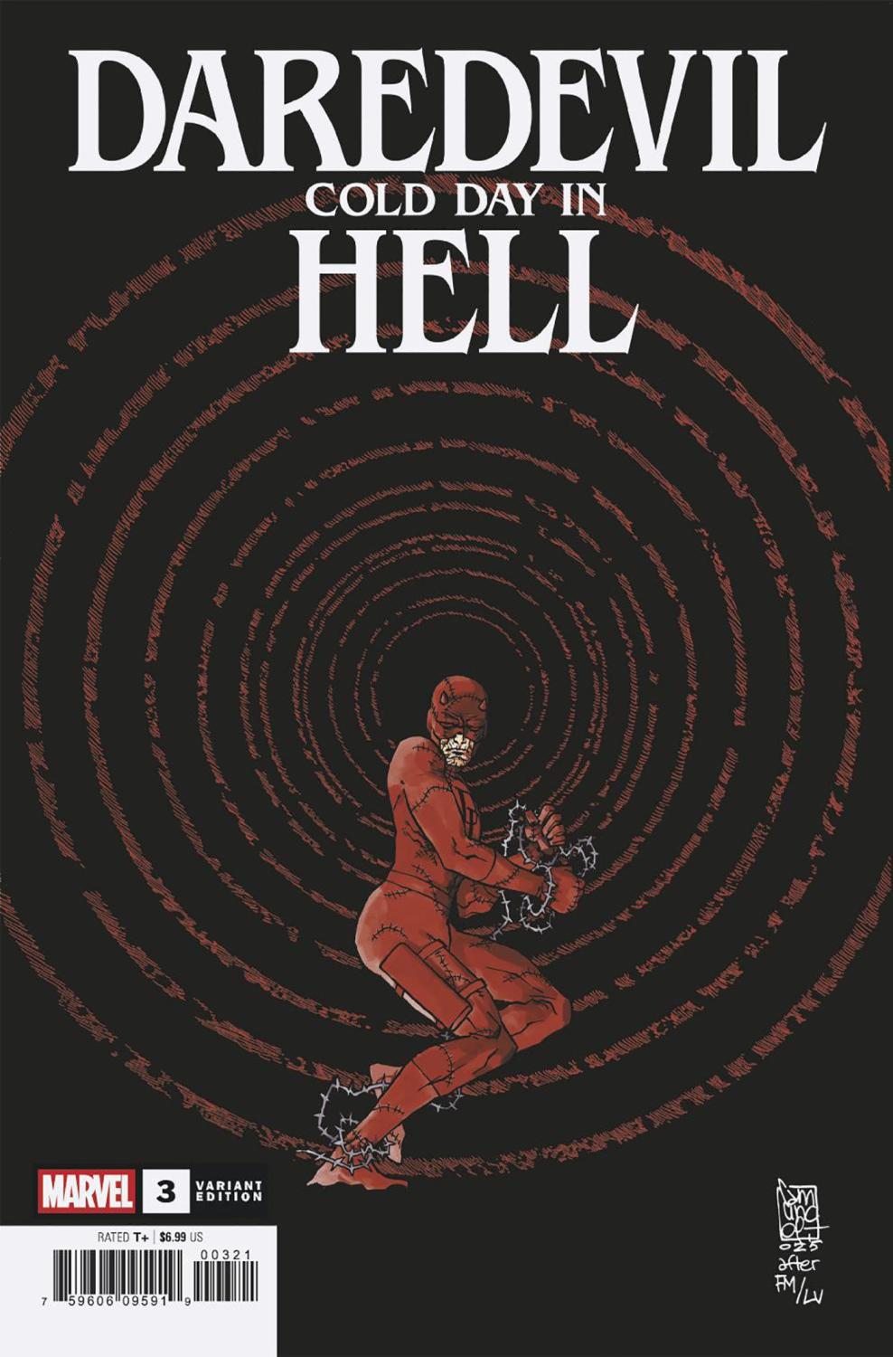 DAREDEVIL COLD DAY IN HELL #3 GIUSEPPE CAMUNCOLI VAR CVR B