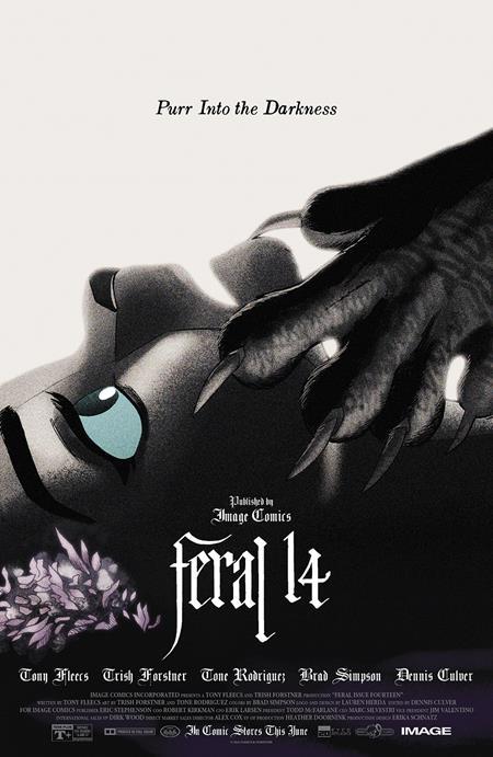FERAL #14 CVR B TRISH FORSTNER AND TONY FLEECS MOVIE POSTER HOMAGE VAR