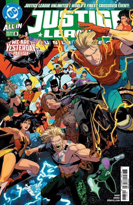 JUSTICE LEAGUE UNLIMITED #8 CVR A DAN MORA CONNECTING WE ARE YESTERDAY