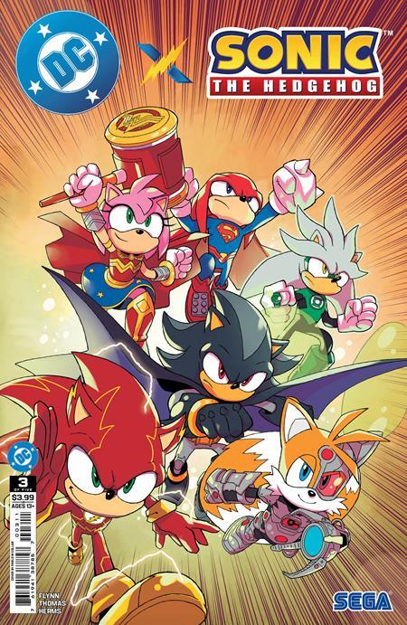 DC X SONIC THE HEDGEHOG #3 CVR A PABLO M COLLAR OF 5