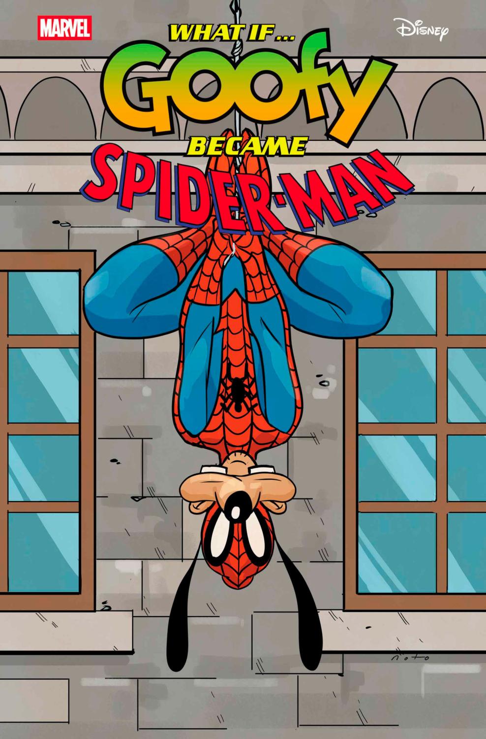 MARVEL AND DISNEY WHAT IF GOOFY BECAME SPIDER-MAN #1 PHIL NOTO GOOFY SPIDER-MAN VAR CVR C