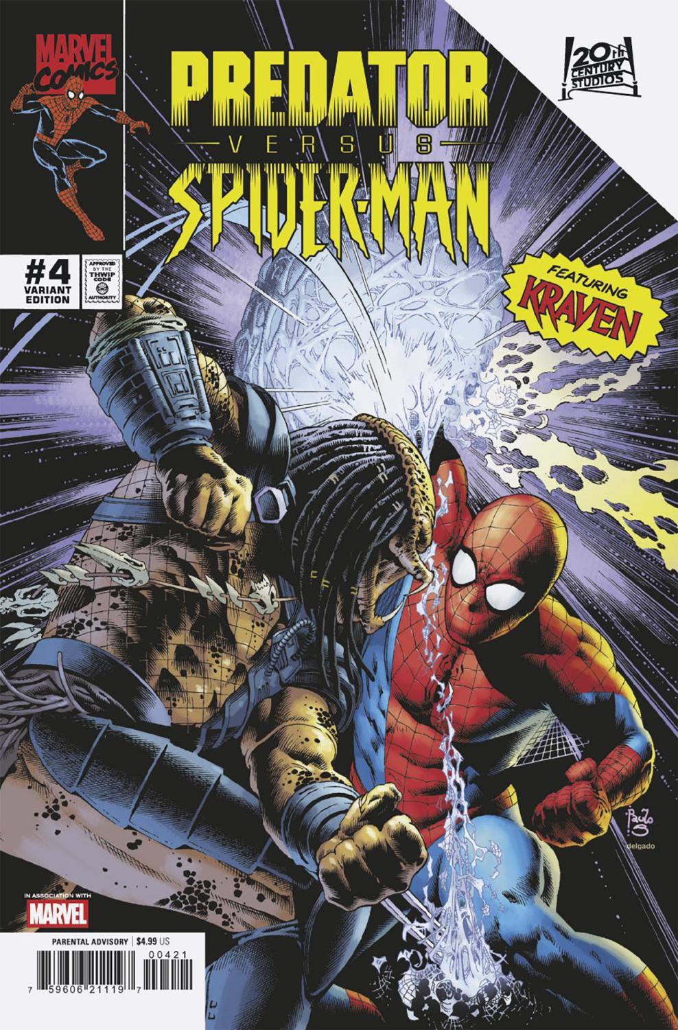 PREDATOR VS SPIDER-MAN #4 PAULO SIQUEIRA VAR CVR B