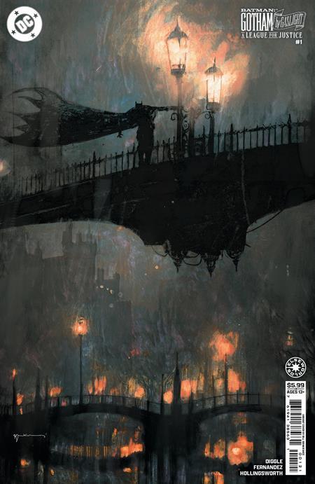 BATMAN GOTHAM BY GASLIGHT A LEAGUE FOR JUSTICE #1 CVR C BILL SIENKIEWICZ CARD STOCK VAR (OF 6)