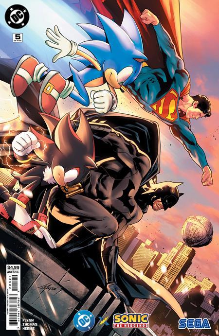 DC X SONIC THE HEDGEHOG #5 CVR B LUCAS MEYER CARD STOCK VAR (OF 5)