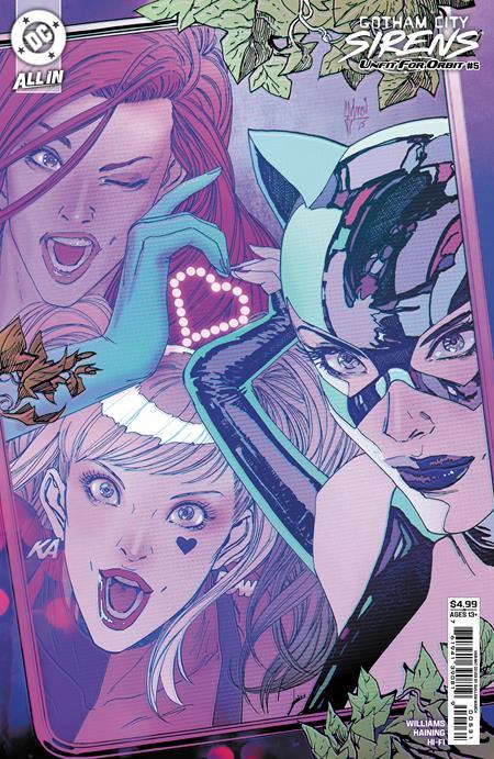 GOTHAM CITY SIRENS UNFIT FOR ORBIT #5 CVR C GUILLEM MARCH CONNECTING CARD STOCK VAR (OF 5)