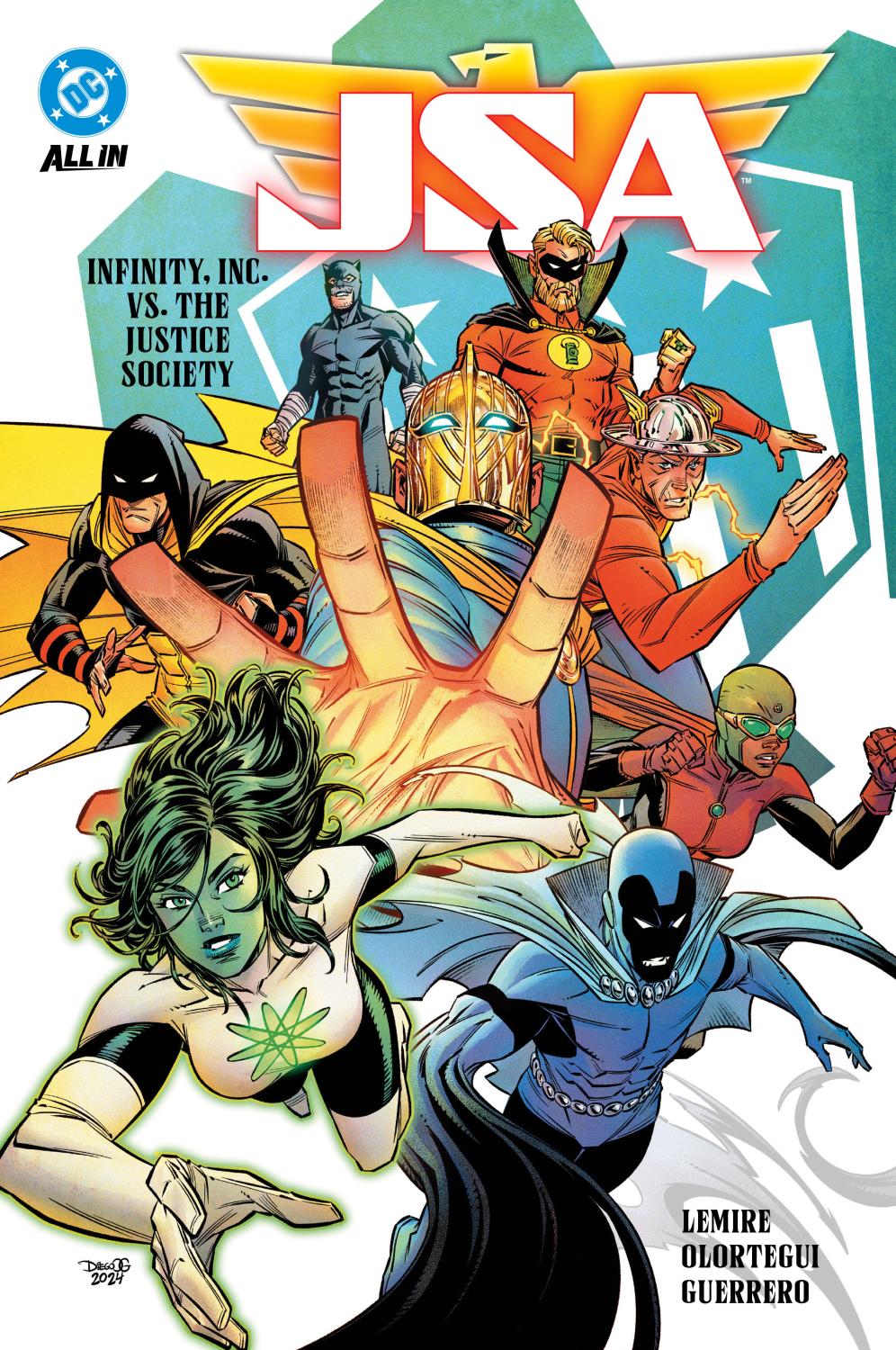JSA VOL 1 INFINITY INC VS THE JUSTICE SOCIETY TP