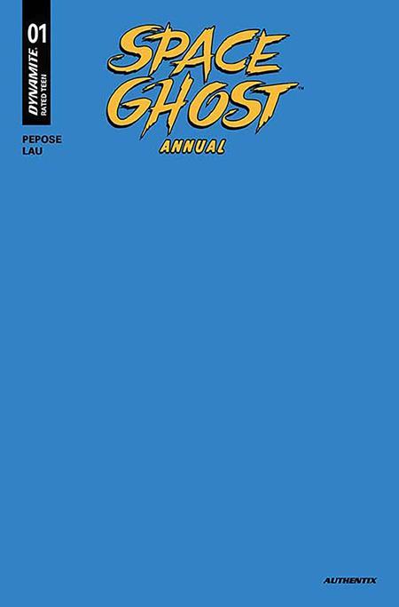 SPACE GHOST ANNUAL #1 ONE SHOT CVR M BLUE BLANK AUTHENTIX FOC BONUS VAR