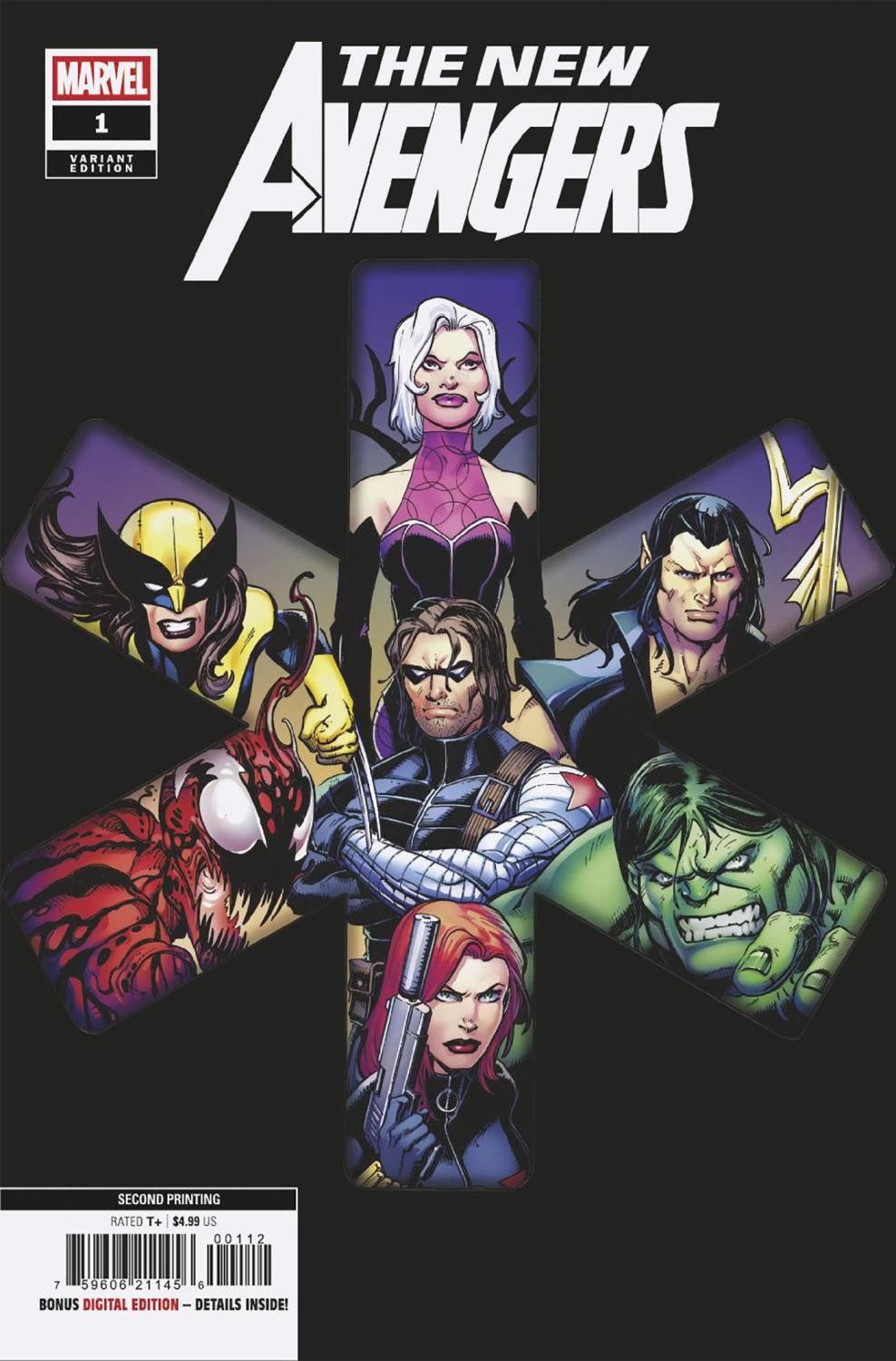 NEW AVENGERS #1 MARK BAGLEY 2ND PRINTING VAR CVR A