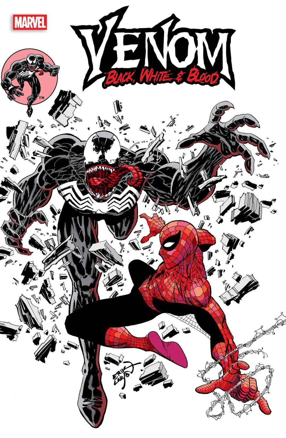 VENOM BLACK WHITE AND BLOOD #2 ERIK LARSEN VAR CVR B
