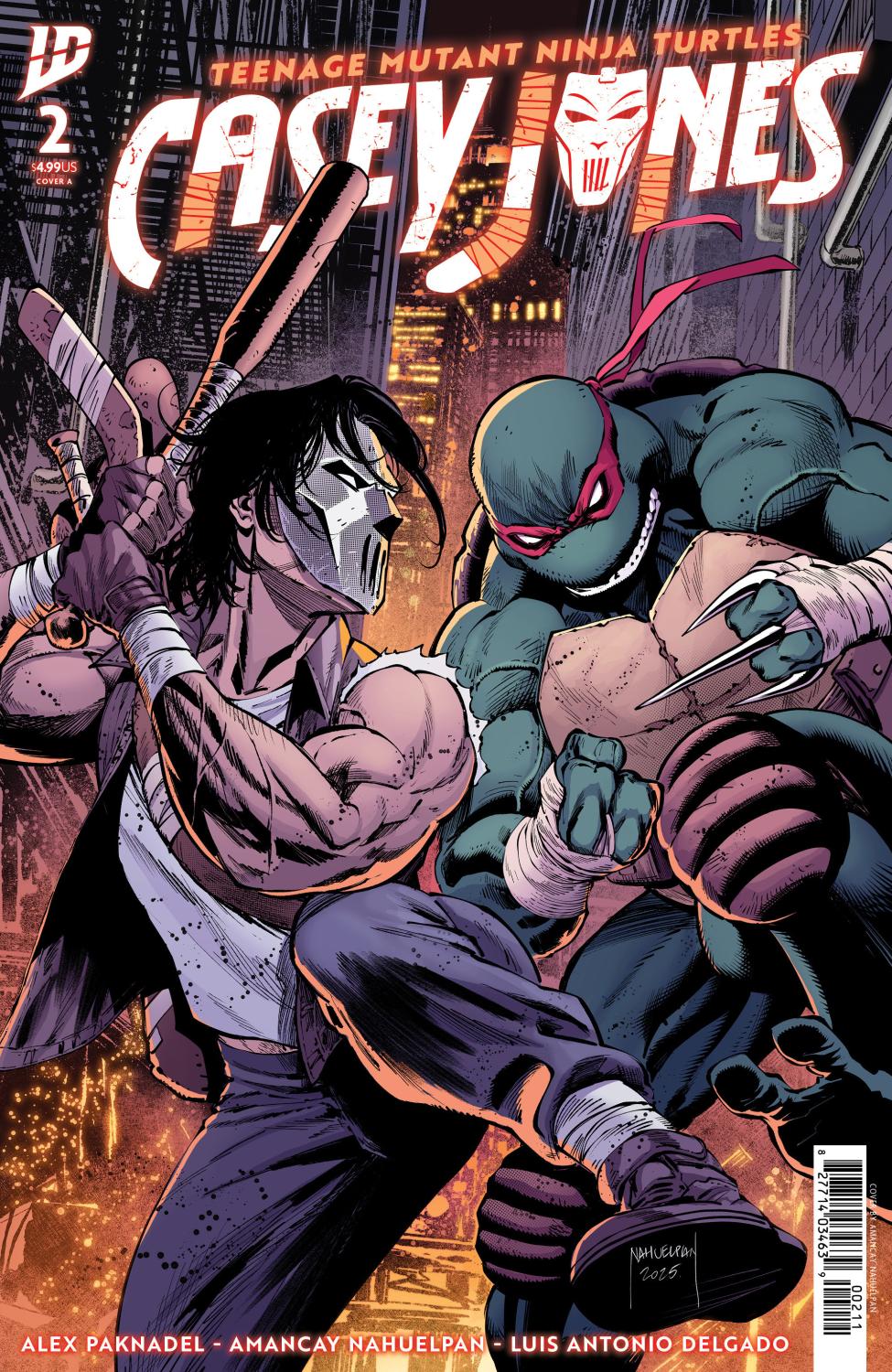 TEENAGE MUTANT NINJA TURTLES CASEY JONES #2 COVER A NAHUELPAN CVR A