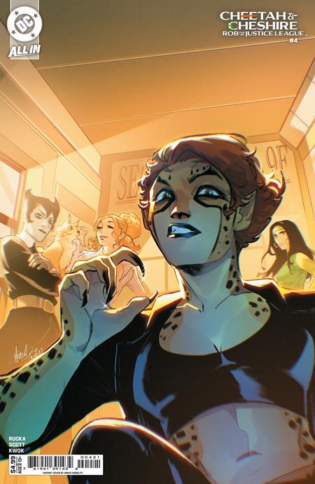 CHEETAH AND CHESHIRE ROB THE JUSTICE LEAGUE #4 CVR C MIRKA ANDOLFO CARD STOCK VAR (OF 6)