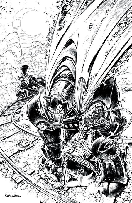 WILD WEST COW-BOYS OF MOO MESA #4 CVR E INC 1:20 ANDREW KRAHNKE B&W VAR (OF 4)