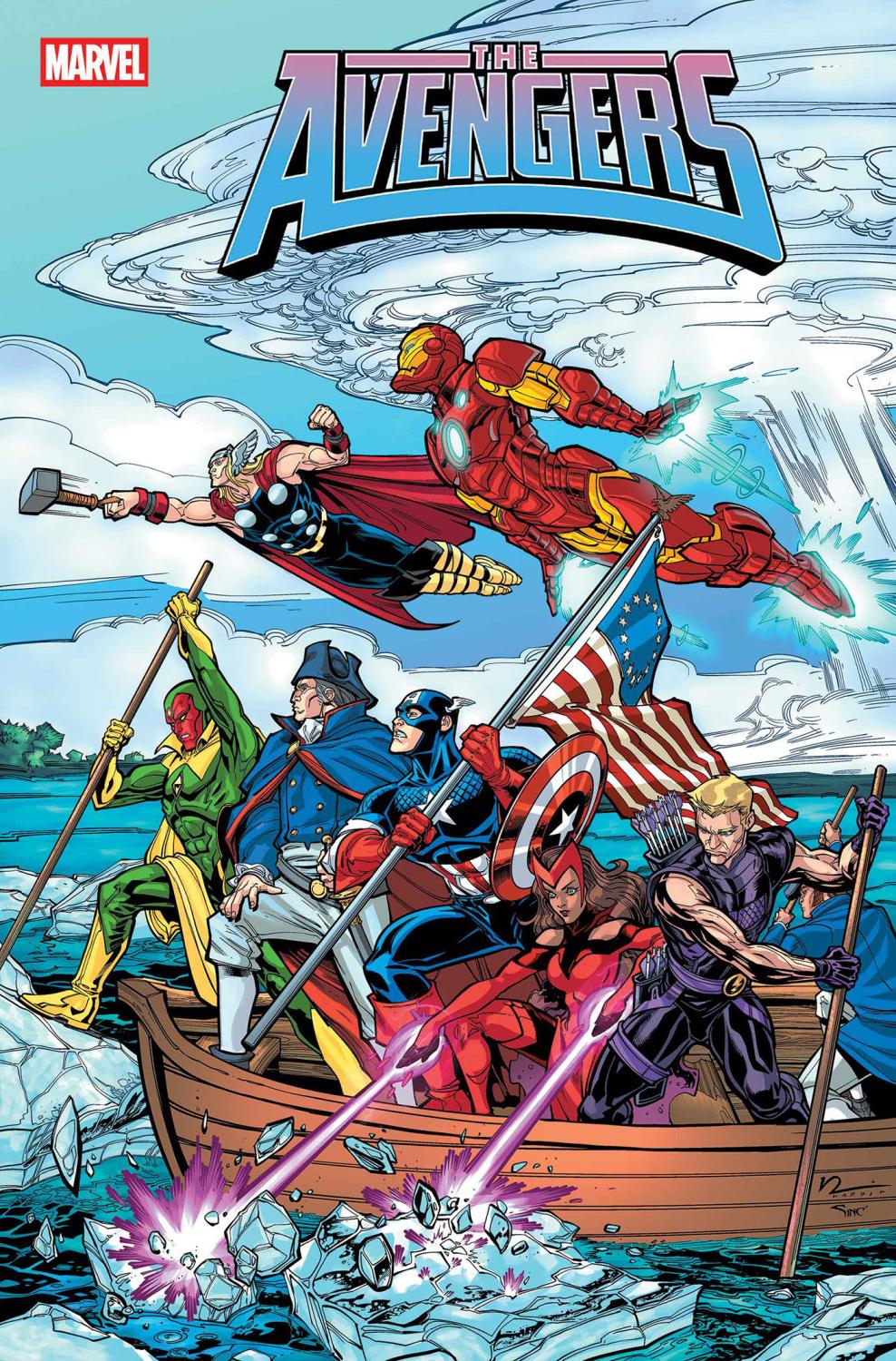AVENGERS #33 CHAD HARDIN 250TH HOMAGE VAR CVR B
