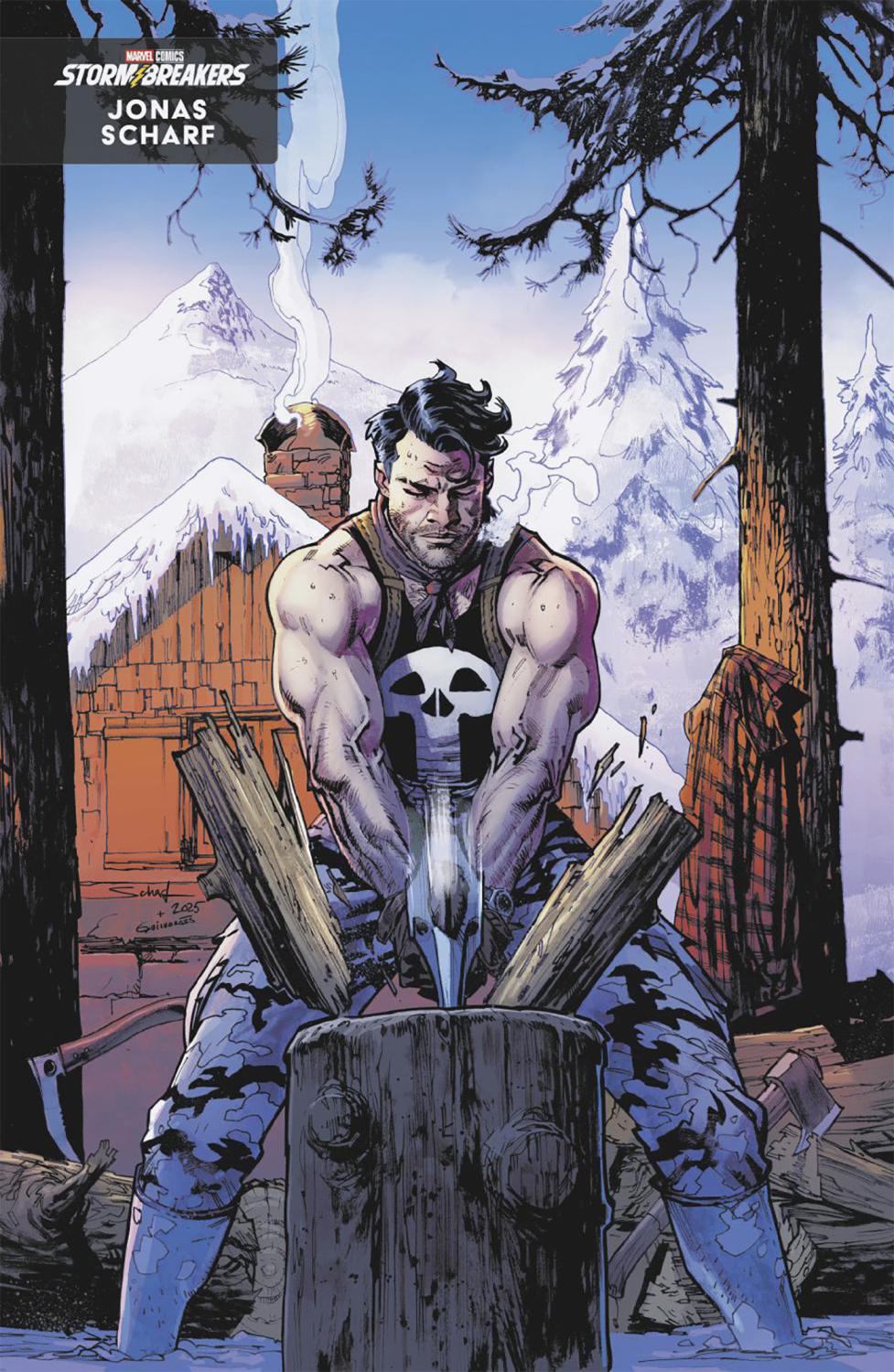 DAREDEVIL PUNISHER THE DEVILS TRIGGER #2 JONAS SCHARF WINTER BREAK VAR CVR B