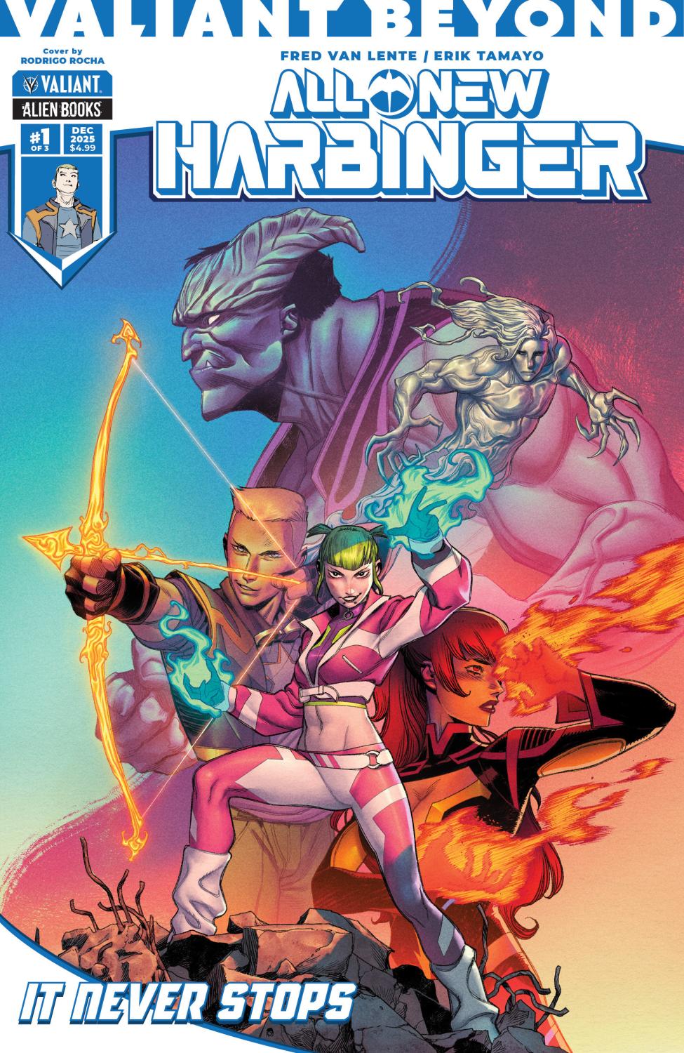 VALIANT BEYOND ALL-NEW HARBINGER #4--IT NEVER STOPS #1 COVER A ROCHA CVR A