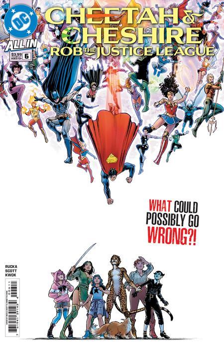 CHEETAH AND CHESHIRE ROB THE JUSTICE LEAGUE #6 CVR A NICOLA SCOTT OF 6