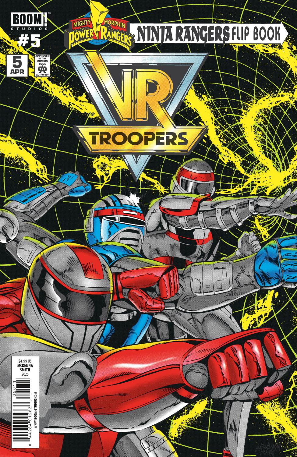 VR TROOPERS POWER RANGERS FLIPBOOK FACSIMILE EDITION #5 A MAIN DRESSED SMITH AND MCKENNA CVR A
