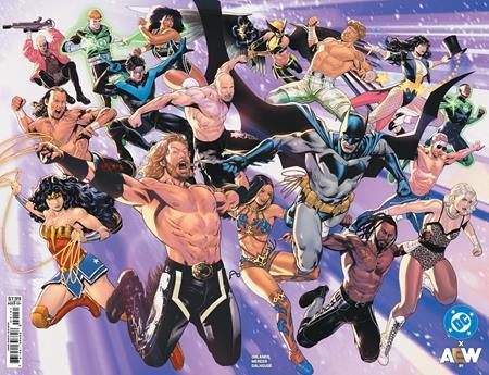 DC X AEW #1 CVR E LUCAS MEYER WRAPAROUND FOIL VAR OF 2